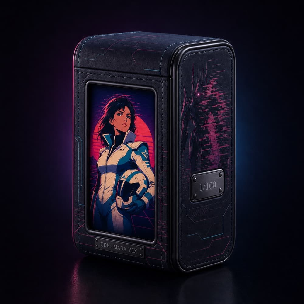 CDR. Mara Vex Champion DigiDeck showing her motion artwork